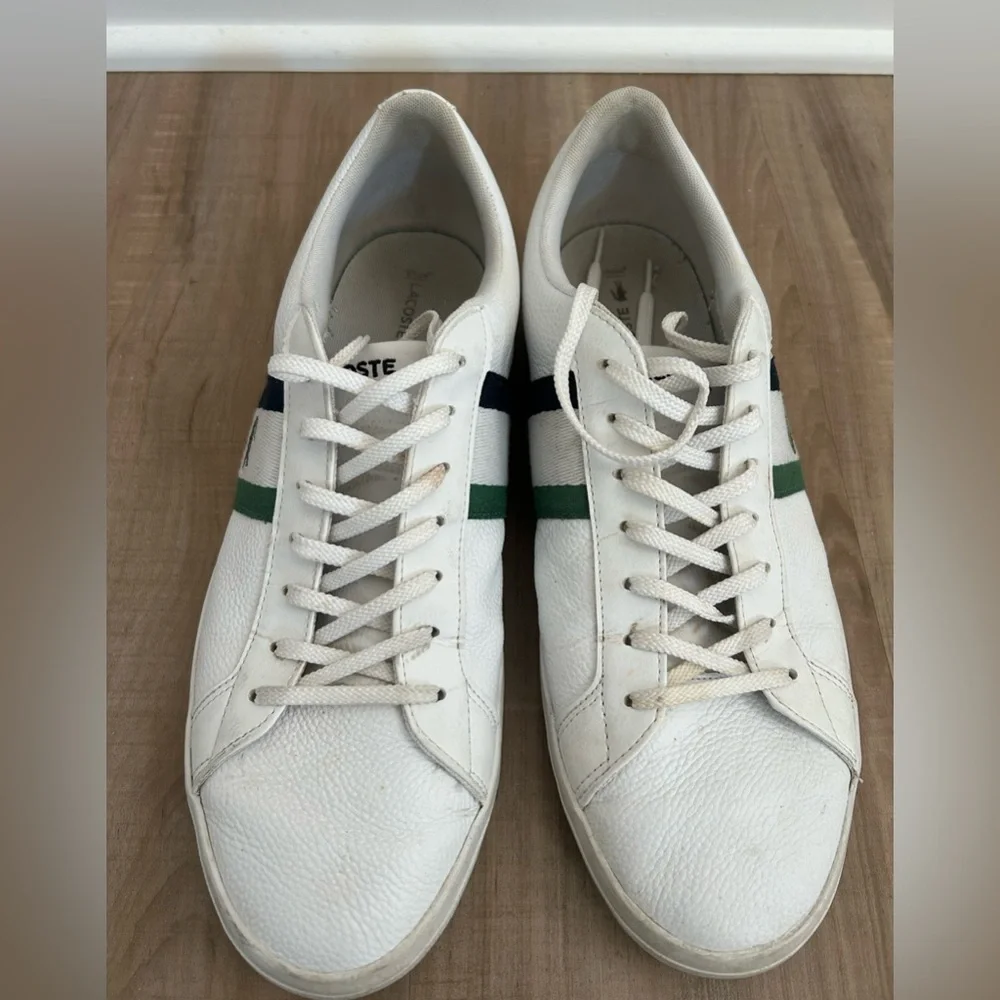 Lacoste Men’s Lerond Sneakers White Size 12